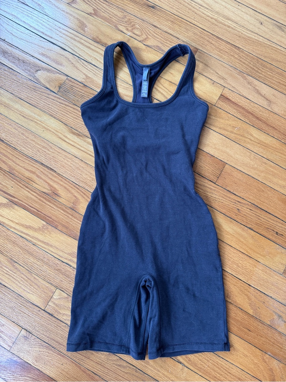 SKIMS OUTDOOR MID THIGH ONESIE | ASH